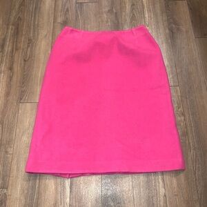 Harvé Benard by Benard Holtzman Barbie Hot Wool Pink Skirt Lined | Size 6